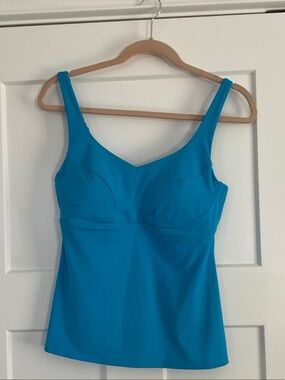 Athleta Bright Aqua Swim Top